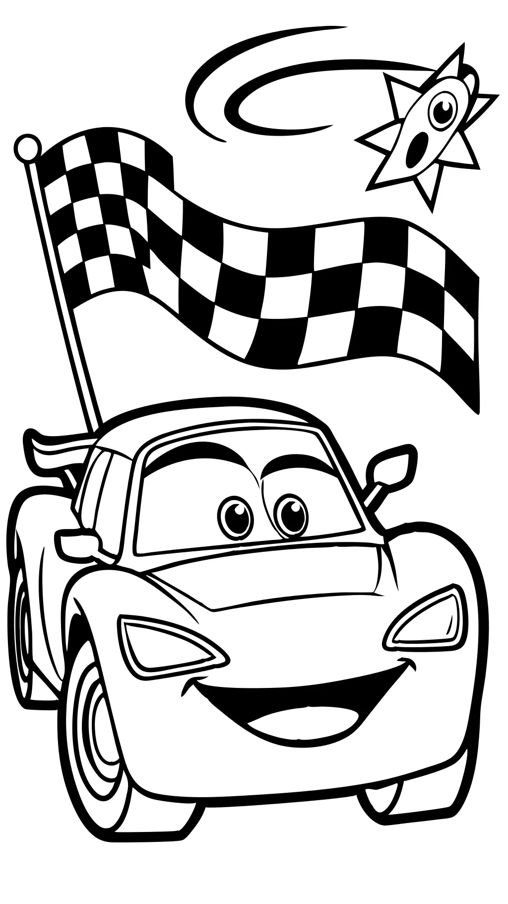 lightening mcqueen coloring page